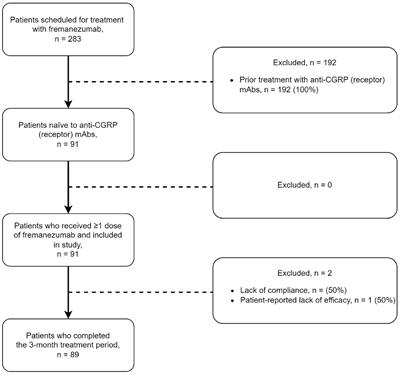 Real-world efficacy and tolerability of fremanezumab in adults with chronic migraine: a 3-month, single-center, prospective, observational study